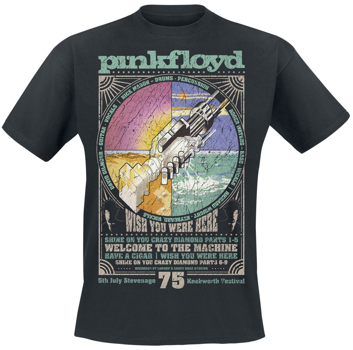 Men'S Fashion Pink Shirt - Hot Summer Pink Floyd Grafisch Katoenen