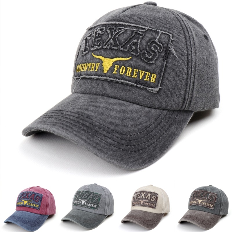 Men'S Fashion Website - Koreaanse versie Washed Letters Baseball Caps