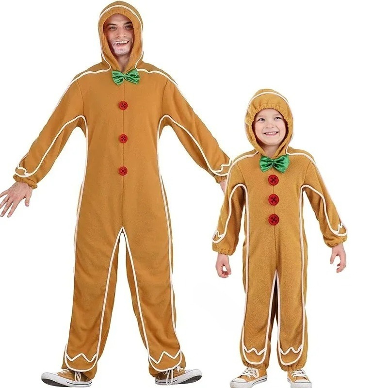 Mens Fashion Jumpsuit - Heren Gingerbread Cookie Jumpsuit 2026 Nieuwe