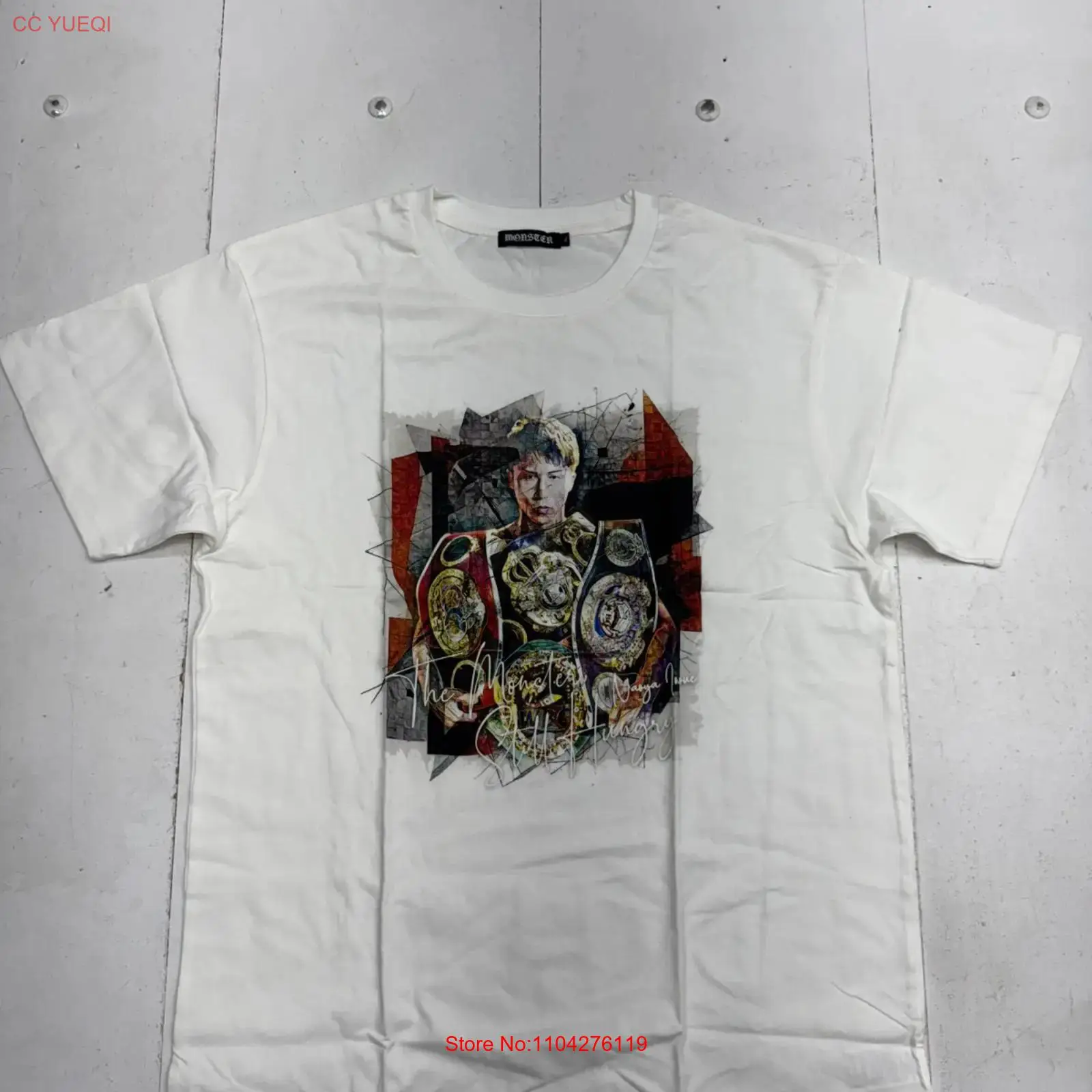 Xl Men'S Fashion - Monster Naoya Inoue T-shirt met witte