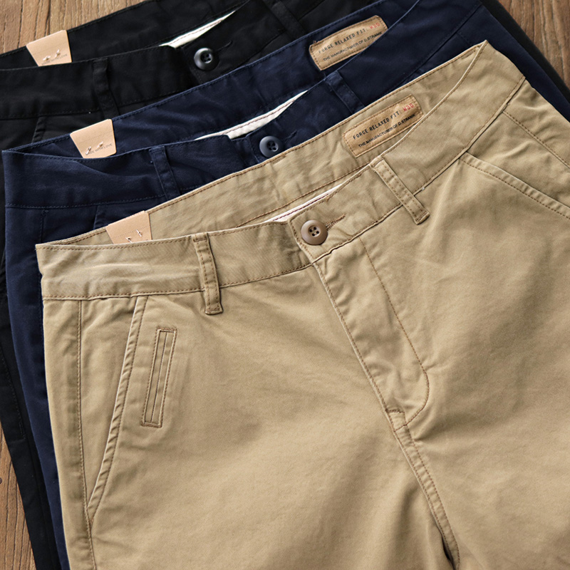 Chino Pants Men - 1102 # En Najaar Nieuwe Amerikaanse