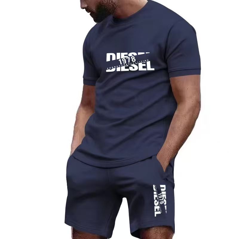 Mens Fashion Trend - 2026 nieuwe zomer heren T-shirt+shorts set,
