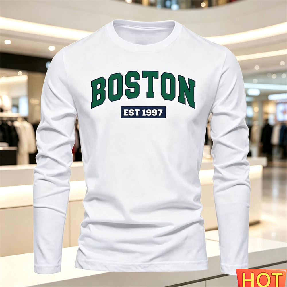 Men'S Spring Fashion - Herfst Zomer heren T-shirt met lange