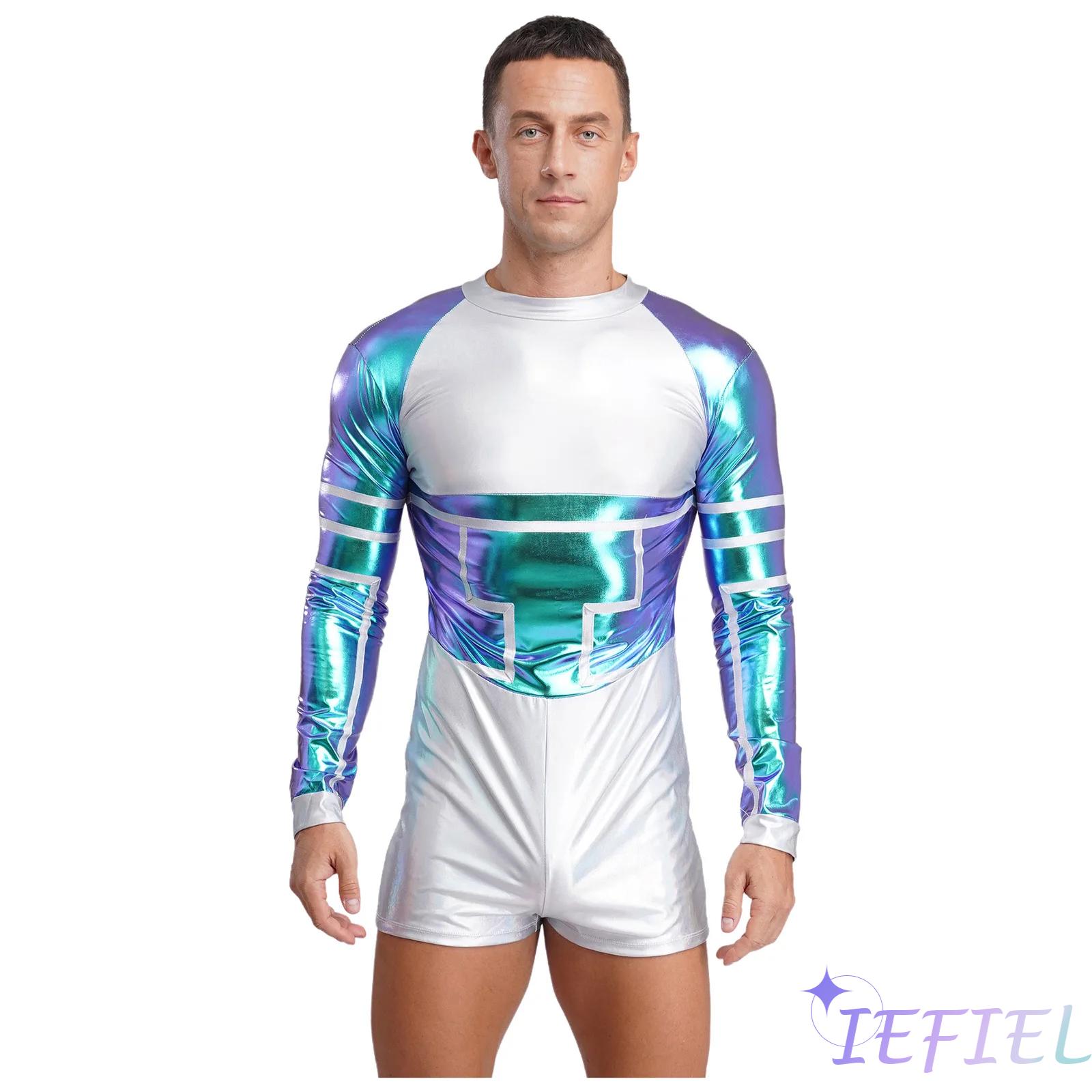Mens Fashion Jumpsuit - Heren Halloween Carnaval Alien Astronaut Cosplay