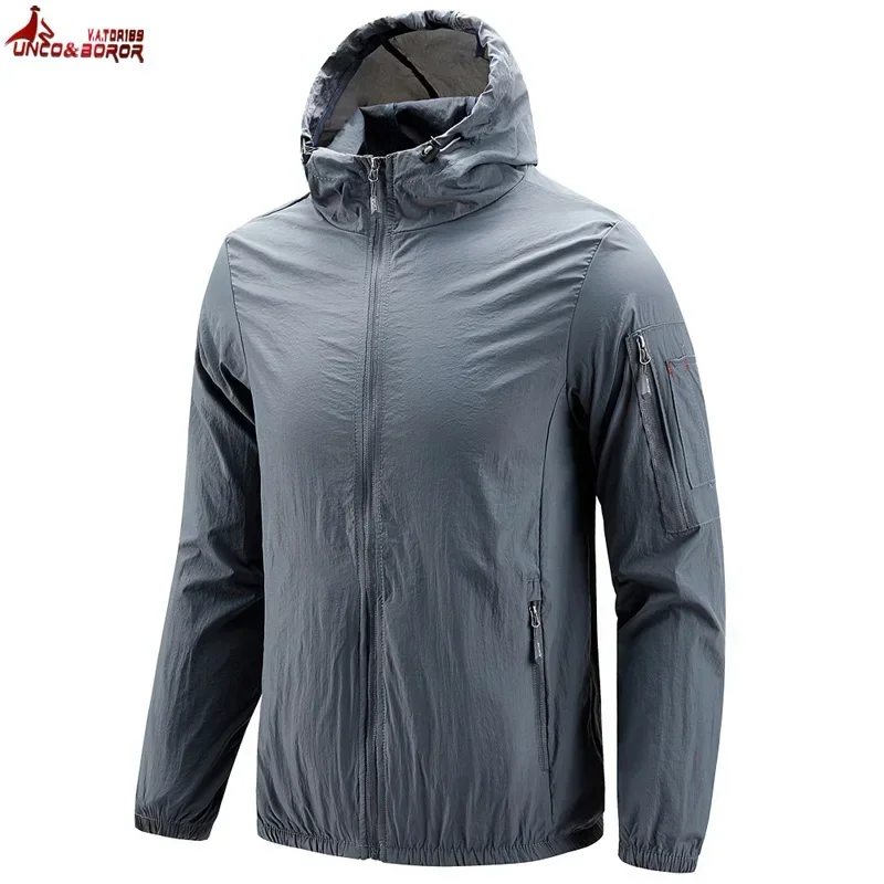 Varsity Jacket Letterman - Zomer UV-zonbeschermingsjassen Huidjassen Heren Ademend Ultralicht