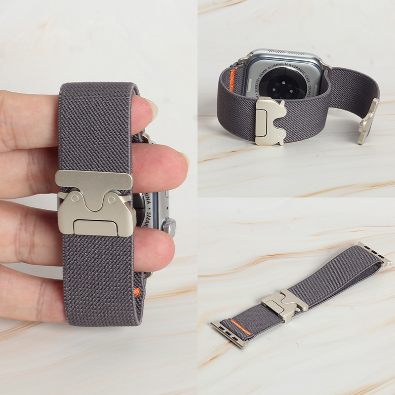 Men'S Fashion Website - Mode-gekleurde oranje elastische nylon band met