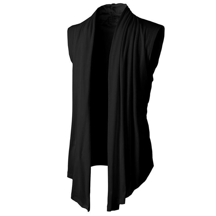 Men'S Fashion Zip Sweater - 2025 Zomer Mannen Mouwloos T-shirt Street