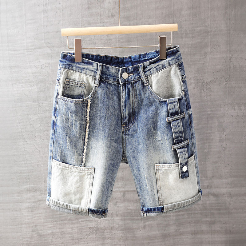 Xl Men'S Fashion - Korte jeansbroek voor heren met zakken