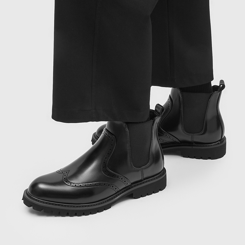 Men'S Fashion For Wedding - Herenmode bruiloft feest Chelsea boots zwart