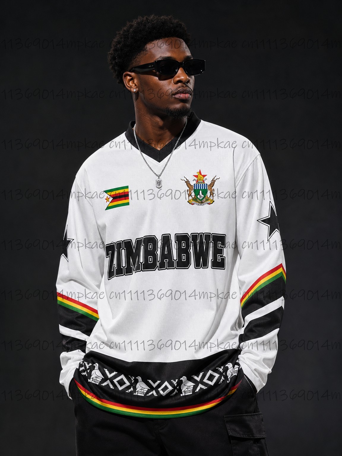 Men'S Spring Fashion - Herfst Zimbabwe Etnische Streetstyle Geprinte Heren