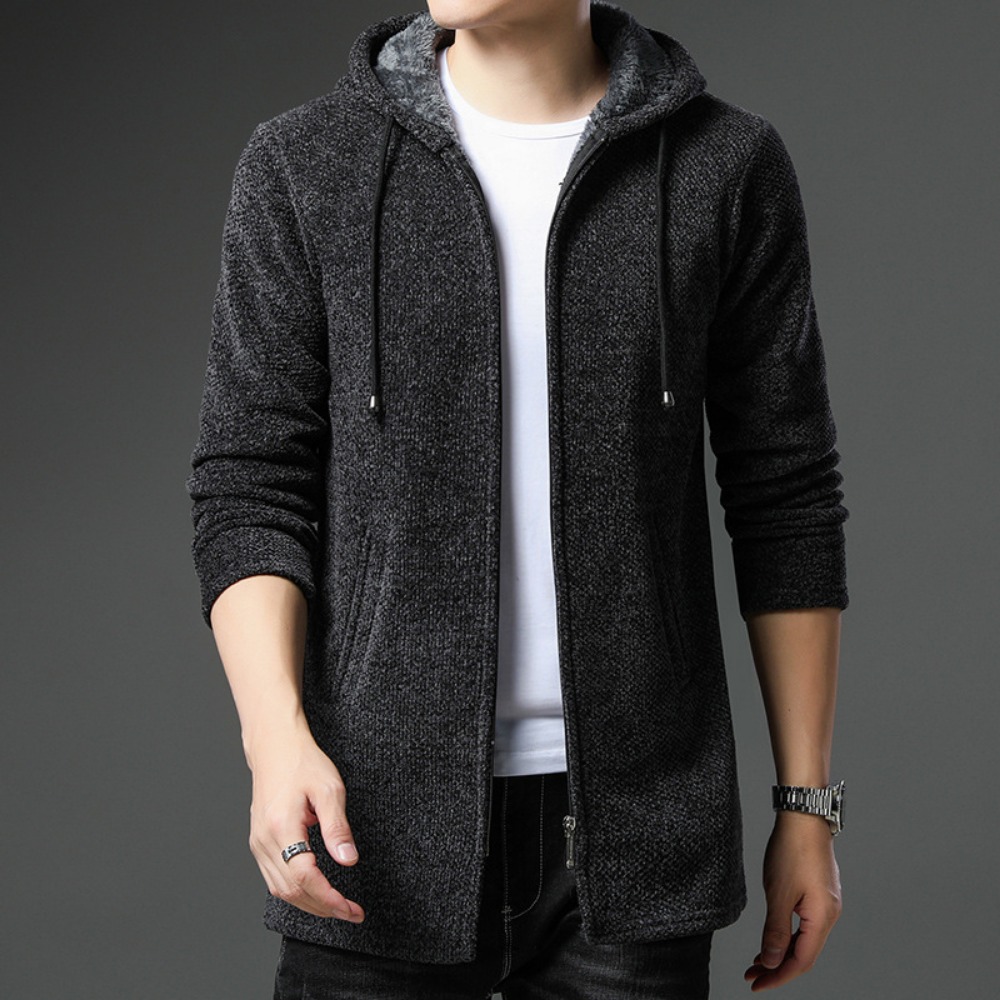 Nieuwe collectie gebreide trui - Men'S Fashion Zip Sweater recensie en prijs