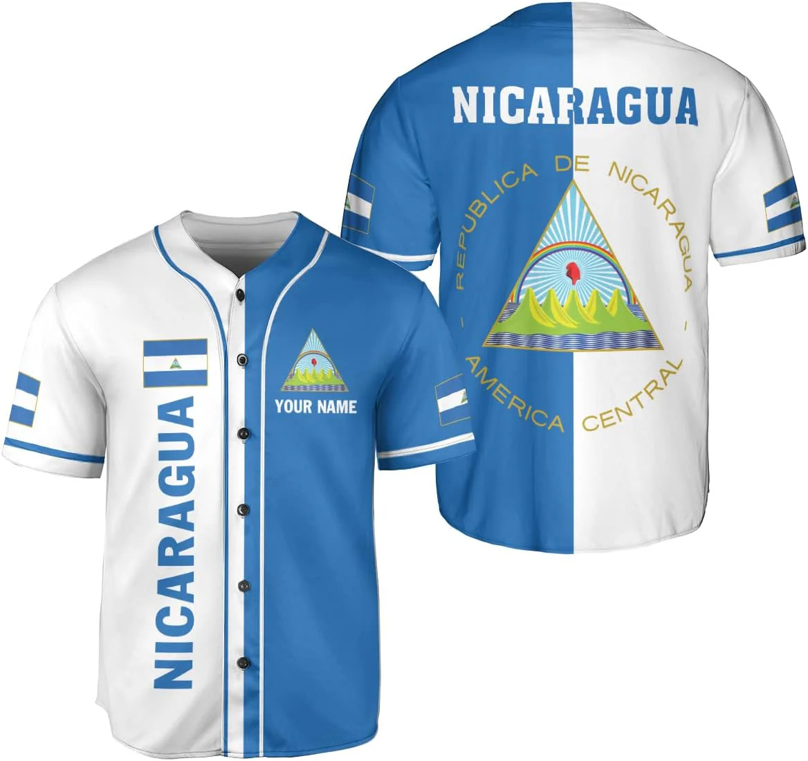 Gepersonaliseerde naam Nicarag - Mens Fashion Baseball Jersey recensie en prijs
