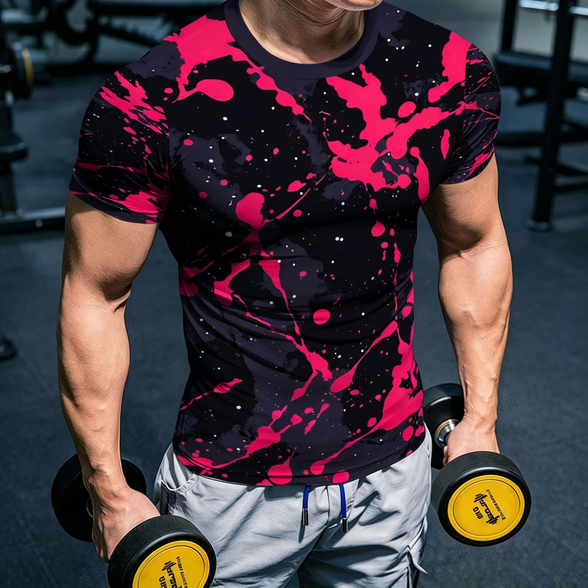 Hiphop streetwear T-shirt met  - Men'S Fashion Pink Shirt recensie en prijs