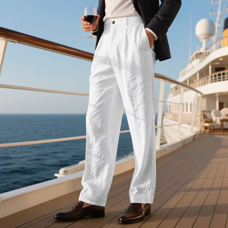 Heren High Waist Geplooide Bro - Chino Pants Men recensie en prijs