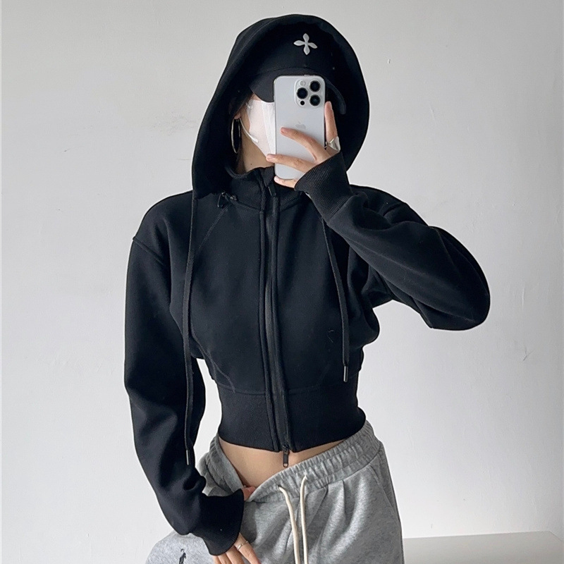Dames Crop Hoodie Sweatshirts  - Mens Fashion Zip Up Hoodies recensie en prijs