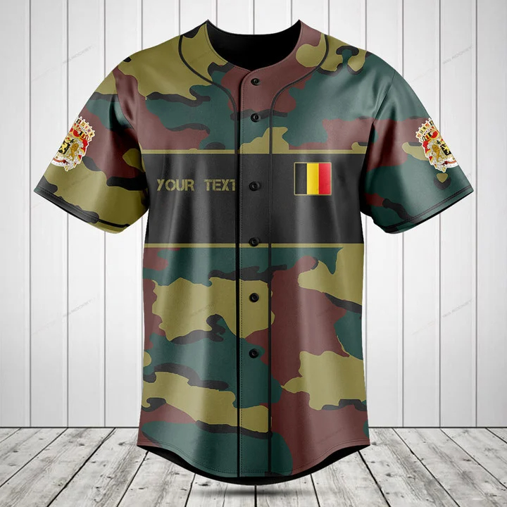 Aangepaste naam België vlag ca - Mens Fashion Baseball Jersey recensie en prijs