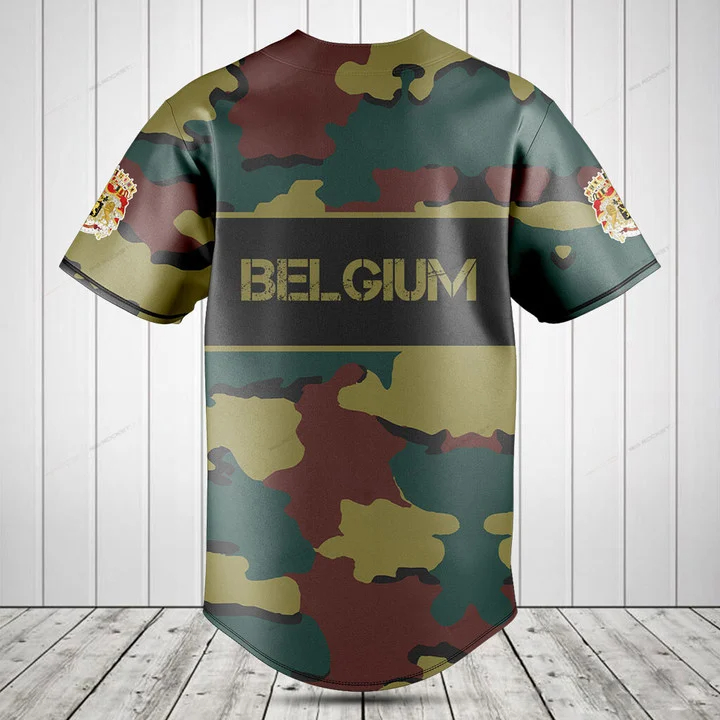 Aangepaste naam België vlag ca - Mens Fashion Baseball Jersey recensie en prijs