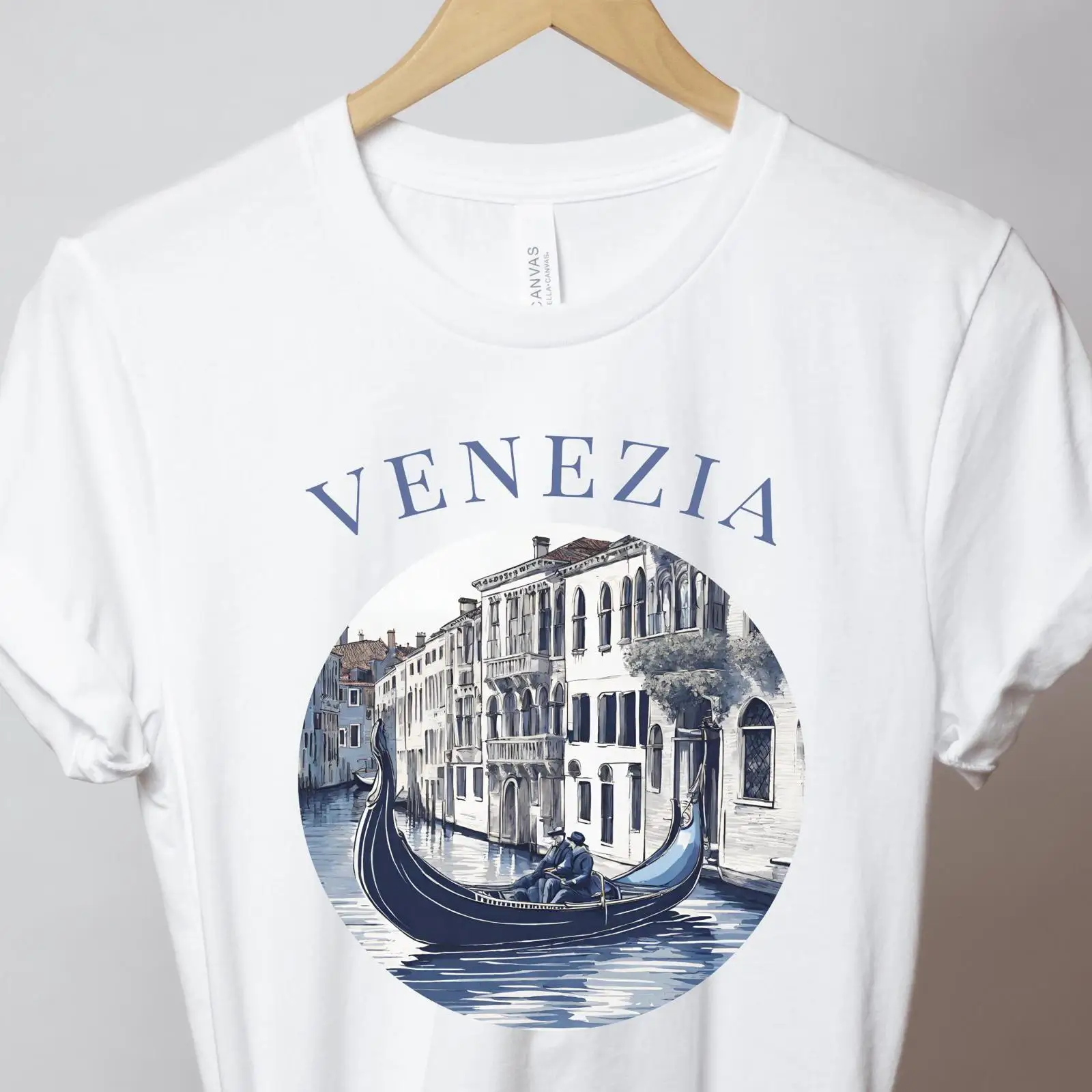 Venetië T-shirt Blauwe Gondola - Men'S Fashion Venice Italy recensie en prijs