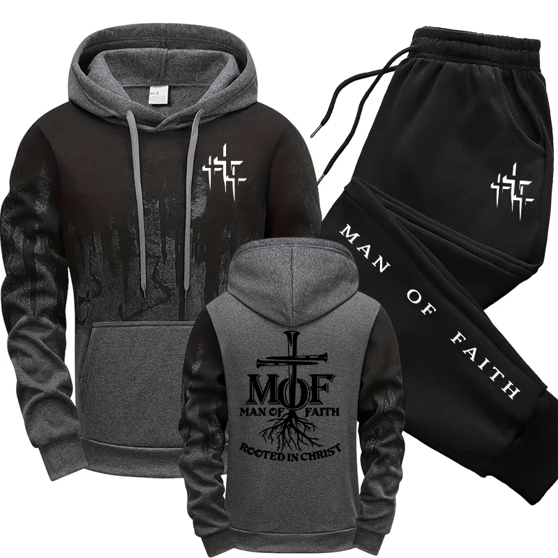 Man of Faith Heren Trainingspa - Men'S Fashion Hoodies recensie en prijs