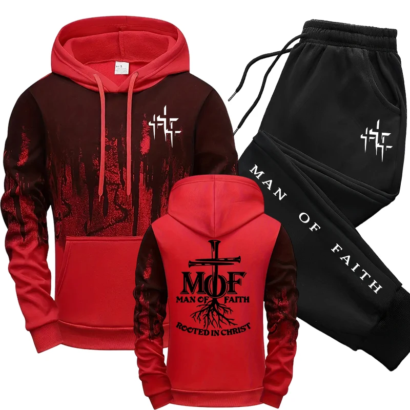 Man of Faith Heren Trainingspa - Men'S Fashion Hoodies recensie en prijs