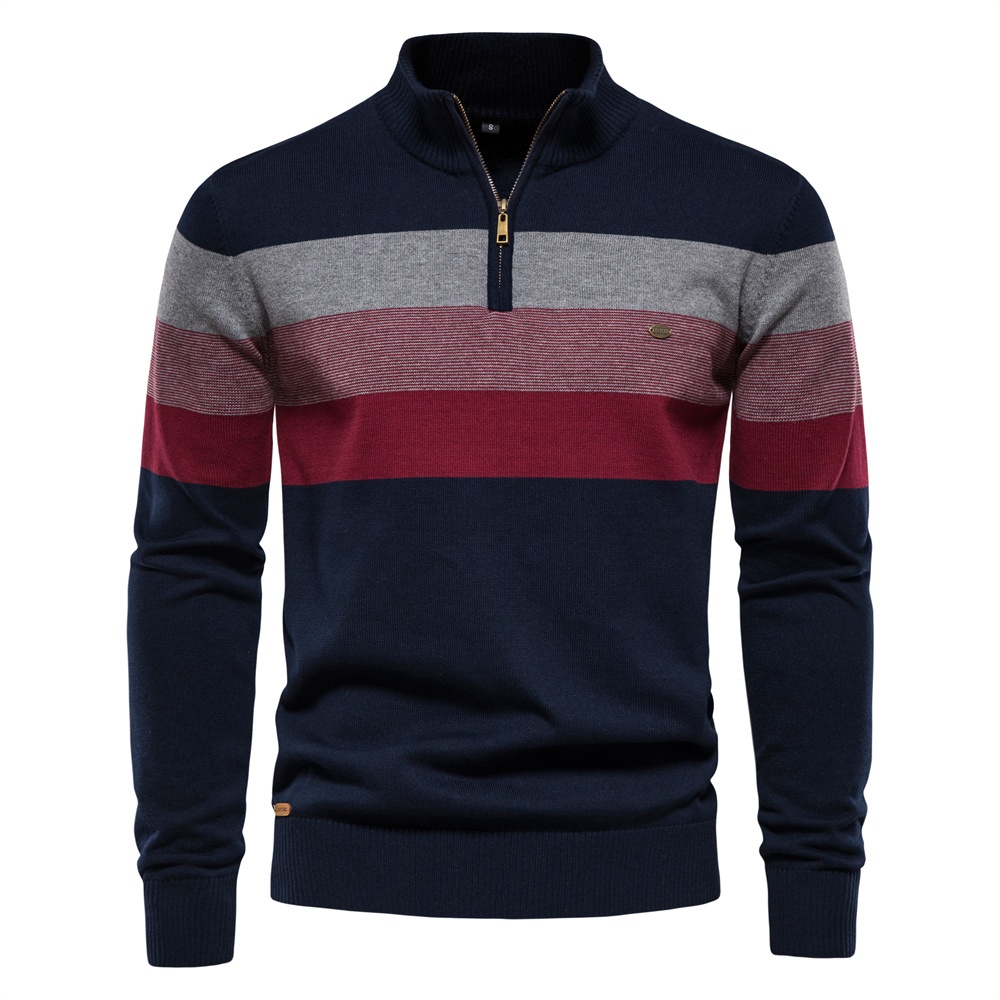 AIOPESON Heren patchwork trui  - Men'S Fashion Zip Sweater recensie en prijs