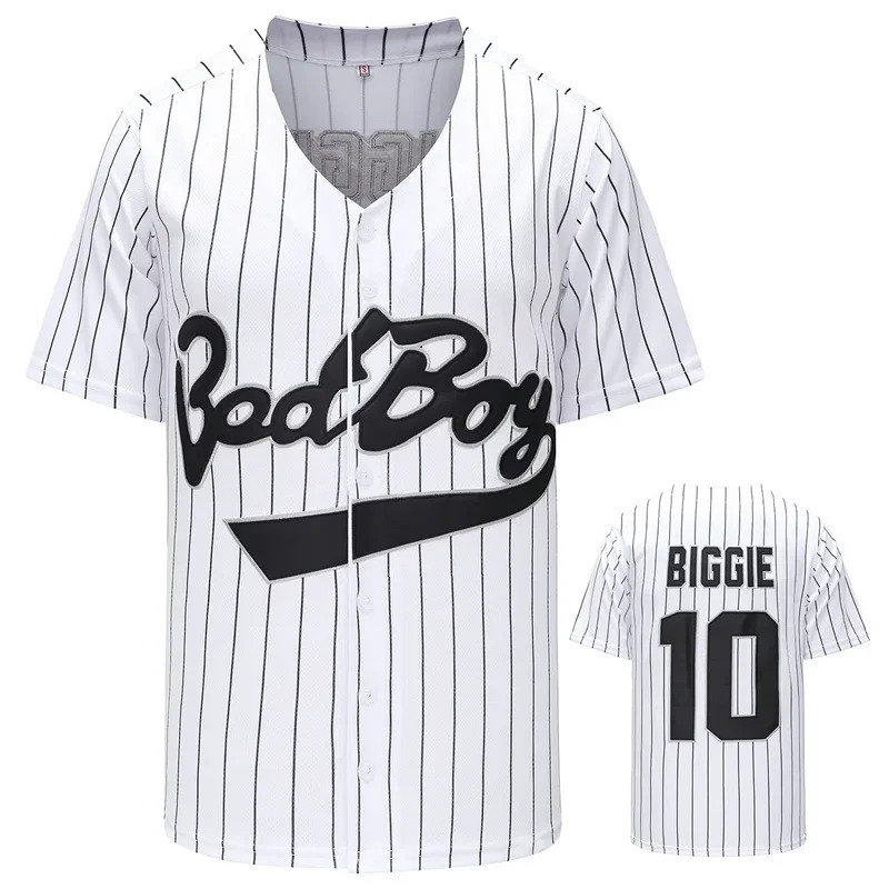 Film # 10 Bad Boy BIGGIE Baseb - Mens Fashion Baseball Jersey recensie en prijs