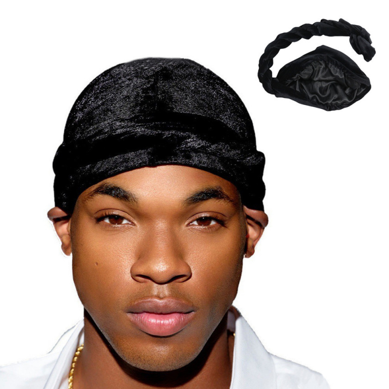 Effen kleur heren fluwelen hoo - Men'S Fashion Head Scarf recensie en prijs