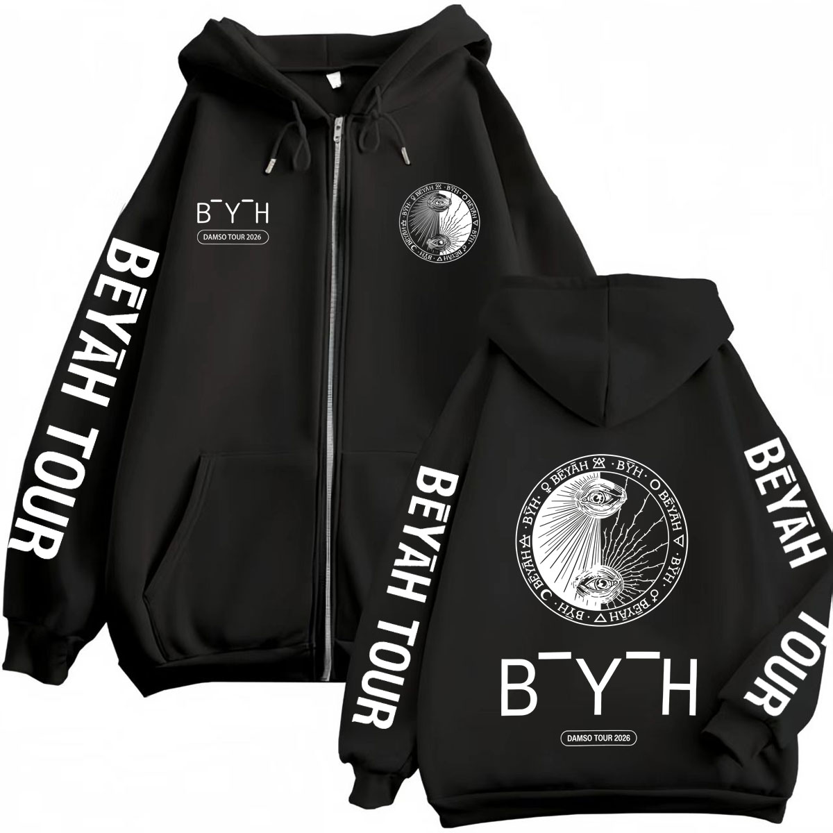 Rapper Damso Beyah Tour 2026 M - Mens Fashion Zip Up Hoodies recensie en prijs