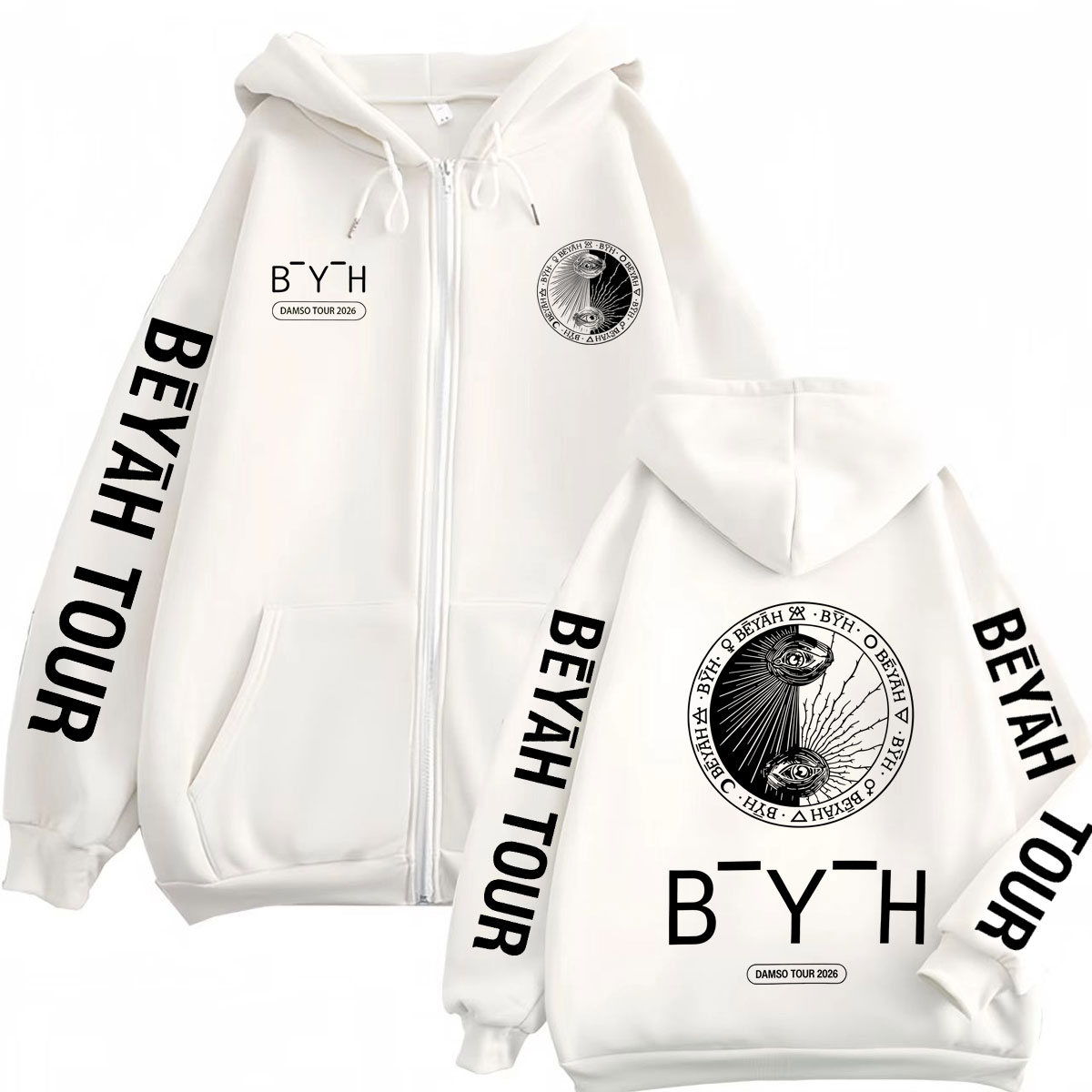 Rapper Damso Beyah Tour 2026 M - Mens Fashion Zip Up Hoodies recensie en prijs