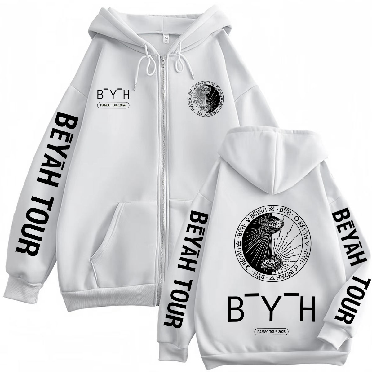 Rapper Damso Beyah Tour 2026 M - Mens Fashion Zip Up Hoodies recensie en prijs