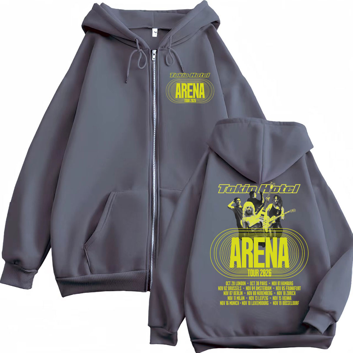 Tokio Hotel Arena Tour 2026 Ri - Mens Fashion Zip Up Hoodies recensie en prijs