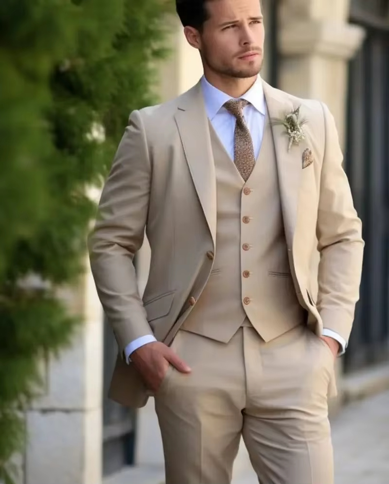 Kaki elegante herenpakken Smar - Slim Fit Blazer Men recensie en prijs