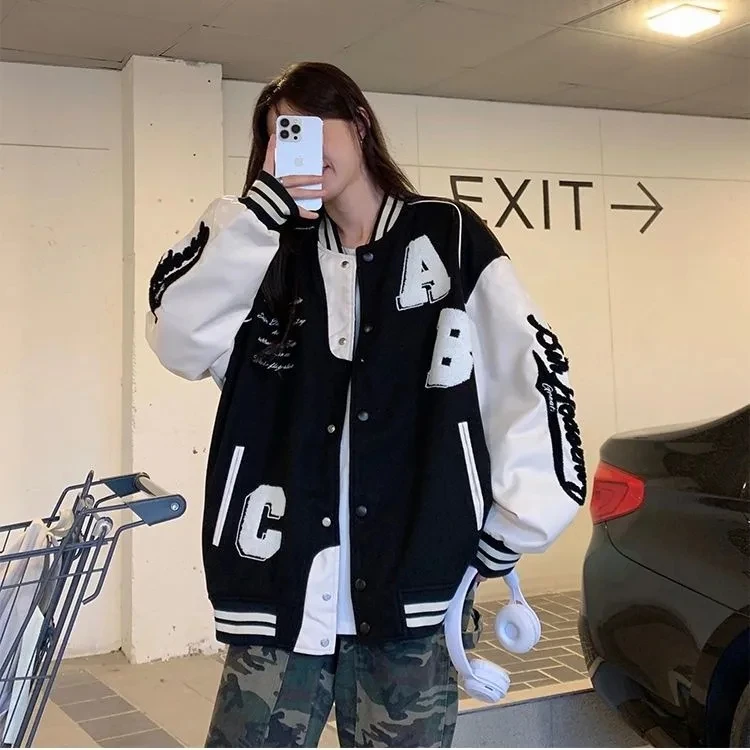 Y2k Lamswol Bomberjack Vrouwel - Varsity Jacket Letterman recensie en prijs