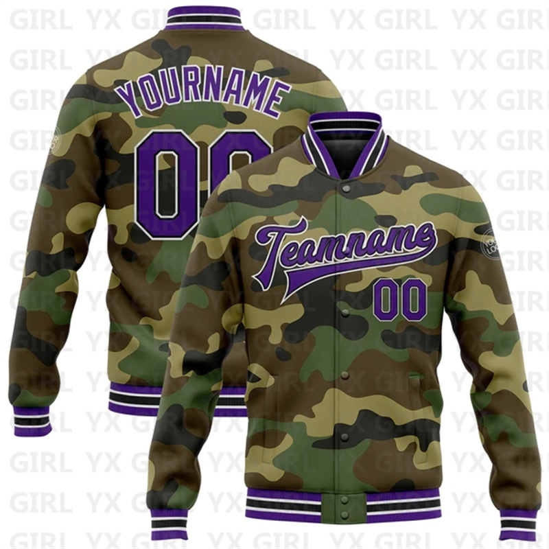 Op maat gemaakte camouflage pa - Varsity Jacket Letterman recensie en prijs