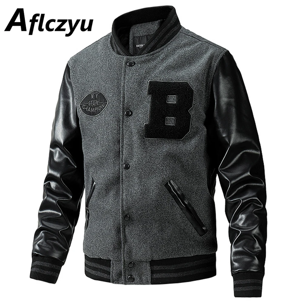 Varsity Jacket Mannen PU Mouw  - Varsity Jacket Letterman recensie en prijs