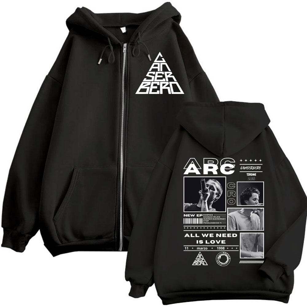 Canserbero All We Need Is Love - Mens Fashion Zip Up Hoodies recensie en prijs
