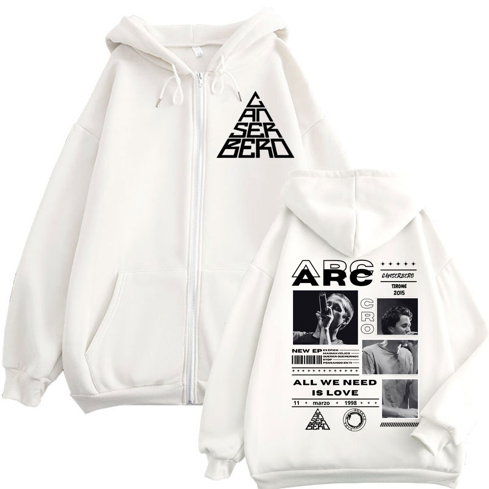Canserbero All We Need Is Love - Mens Fashion Zip Up Hoodies recensie en prijs