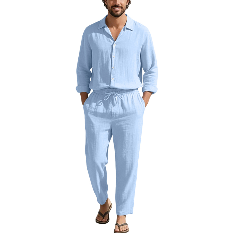 Lente Zomer Linnen Casual Sets - Men'S Spring Fashion recensie en prijs