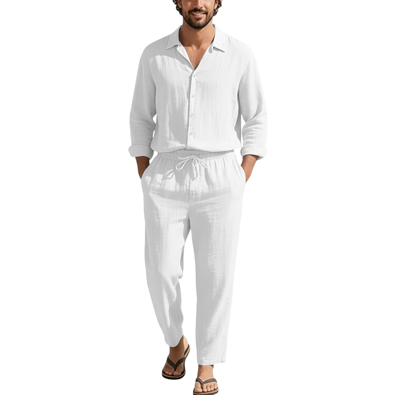 Lente Zomer Linnen Casual Sets - Men'S Spring Fashion recensie en prijs