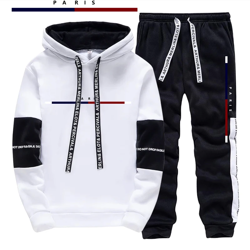 Parijse mode bedrukte herenset - Men'S Fashion Hoodies recensie en prijs